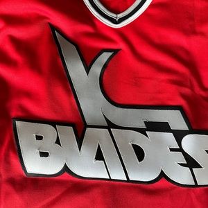 Alexei Yegorov Kansas City Blades Hockey Jersey Sharks IHL Bauer on ice